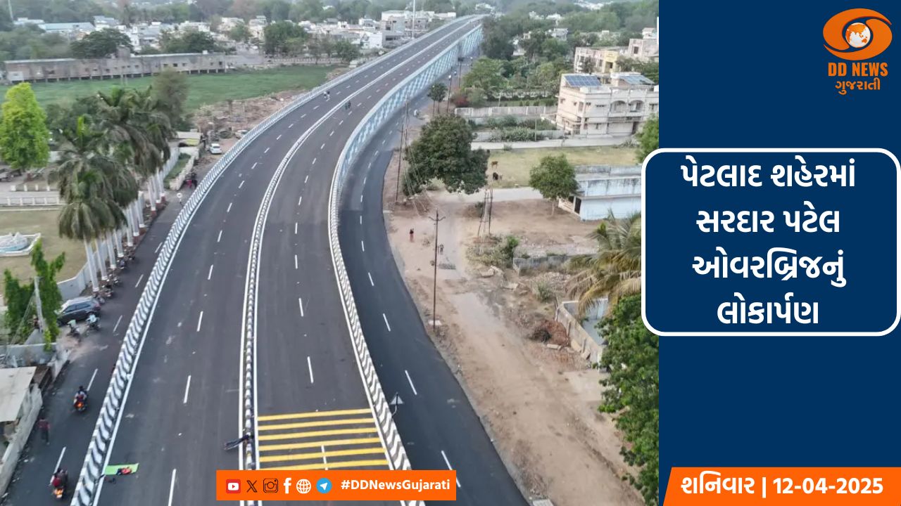 પેટલાદ ખાતે શહેરના મુખ્ય માર્ગ પર સરદાર પટેલ ઓવરબ્રિજનું લોકાર્પણ