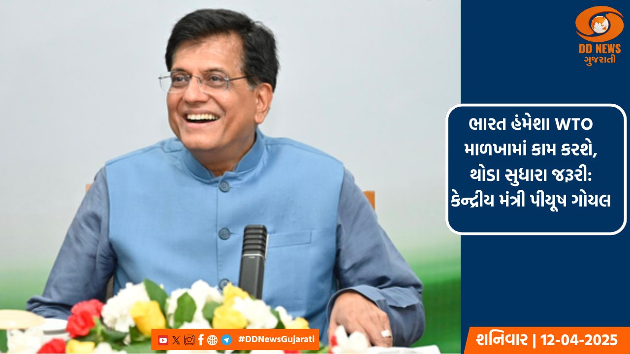 ભારત હંમેશા WTO માળખામાં કામ કરશે, થોડા સુધારા જરૂરી: કેન્દ્રીય મંત્રી પીયૂષ ગોયલ