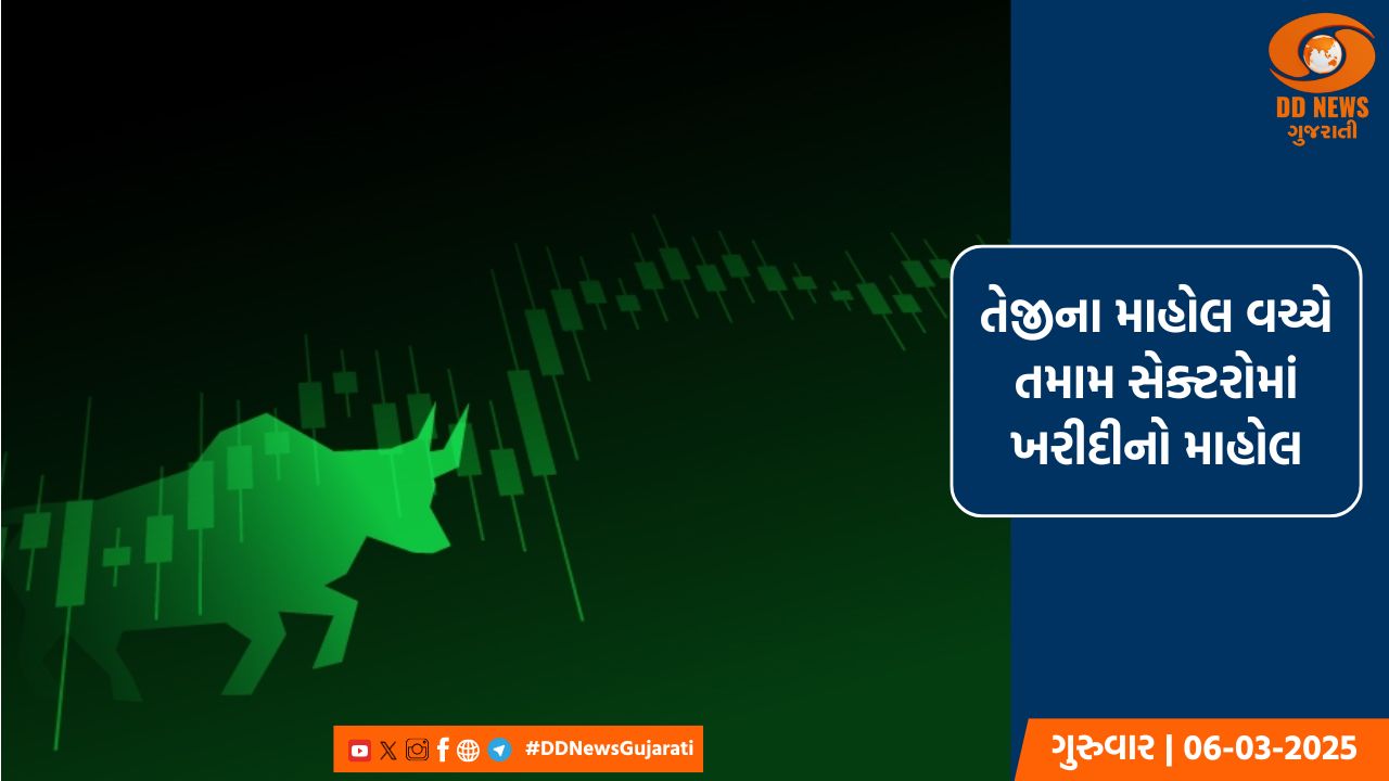 ભારતીય શેરબજારમાં સતત બીજા દિવસે તેજીનો માહોલ, સેંસેક્સ 74,340 પર બંધ