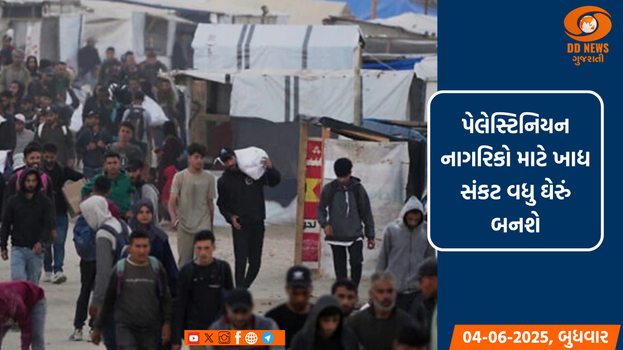 ગાઝામાં માનવતાવાદી સહાયનું વિતરણ અટકાવાયું