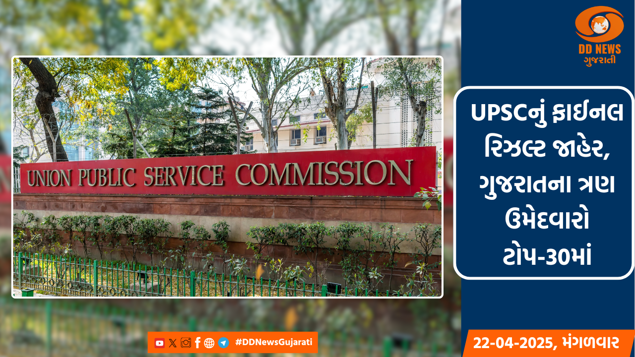 UPSCનું ફાઈનલ રિઝલ્ટ જાહેર, ગુજરાતના ત્રણ ઉમેદવારો ટોપ-30માં