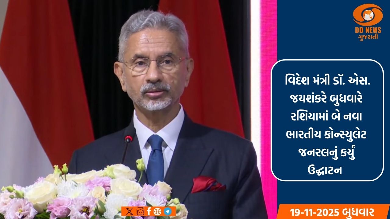 રશિયામાં બે નવા ભારતીય કોન્સ્યુલેટ જનરલનું ઉદ્ઘાટન:દ્વિપક્ષીય સંબંધોને નવી ગતિ મળશે - ડૉ. જયશંકર