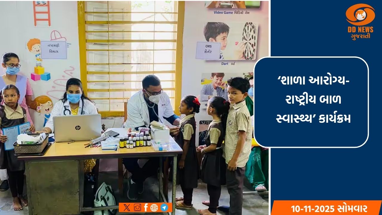 રાજ્યમાં છેલ્લા 11 વર્ષમાં અંદાજે કુલ 15.89 કરોડ કરતાં વધુ બાળકોની વિનામૂલ્યે આરોગ્યલક્ષી કરવામાં આવી તપાસ 