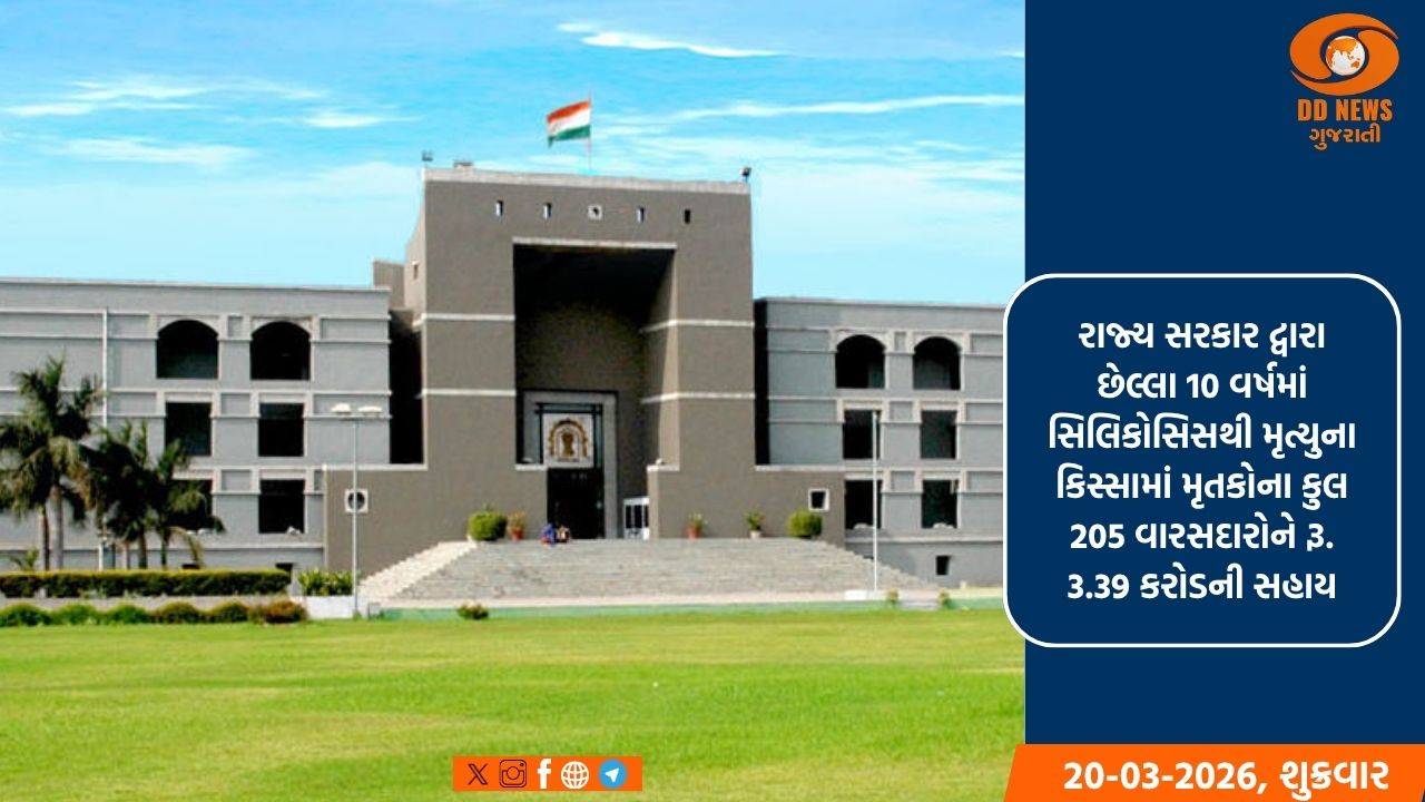 સિલિકોસિસથી મૃત્યુના કિસ્સામાં વારસદારોને રૂ. 4 લાખ અને બીમારીના કિસ્સામાં રૂ. 3 લાખની સહાય