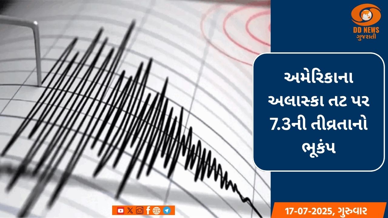 અમેરિકાના અલાસ્કા તટ પર 7.3ની તીવ્રતાનો ભૂકંપ, સુનામીની ચેતવણી જાહેર