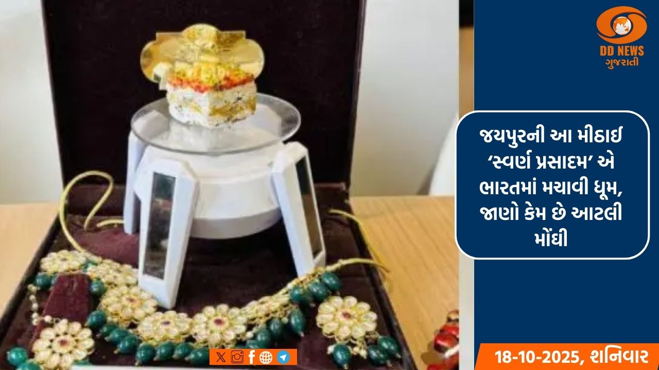 જયપુરની આ મીઠાઈ ‘સ્વર્ણ પ્રસાદમ’ એ ભારતમાં મચાવી ધૂમ, જાણો કેમ છે આટલી મોંઘી