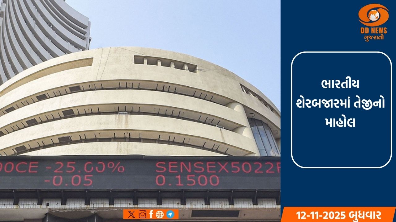 ભારતીય શેરબજારમાં તેજીનો માહોલ