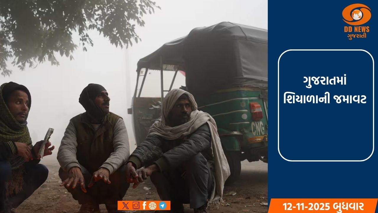 ગુજરાતમાં શિયાળાની જમાવટ: મોટા ભાગના શહેરોમાં તાપમાન 14થી 18 ડિગ્રી વચ્ચે