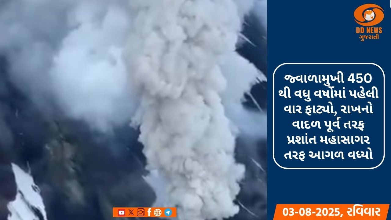 રશિયાના કામચટકામાં ફાટ્યો જ્વાળામુખી, કુરિલ ટાપુ પર 6.7 ની તીવ્રતાનો ભૂકંપ 