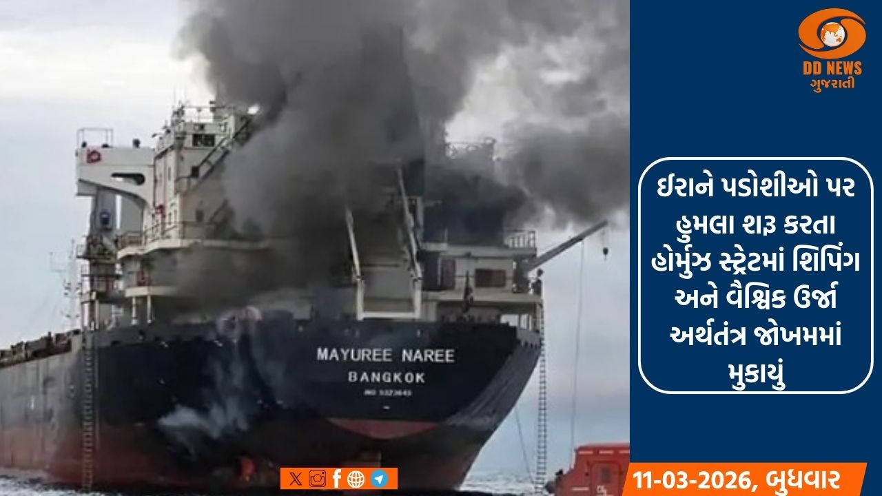 હોર્મુઝની સ્ટ્રેટમાં થાઈ કાર્ગો જહાજ પર હુમલો, 20 ક્રૂ સભ્યોને બચાવી લેવાયા