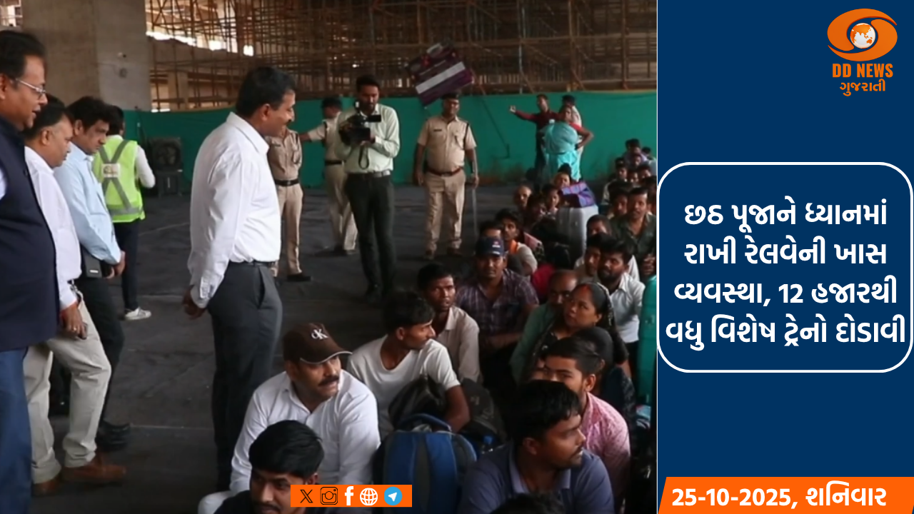 સંરક્ષણ મંત્રી રાજનાથ સિંહે ગાંધીનગર ખાતે યોજાનારા સૌથી મોટા DefExpo-2022ની તૈયારીઓની સમીક્ષા કરી