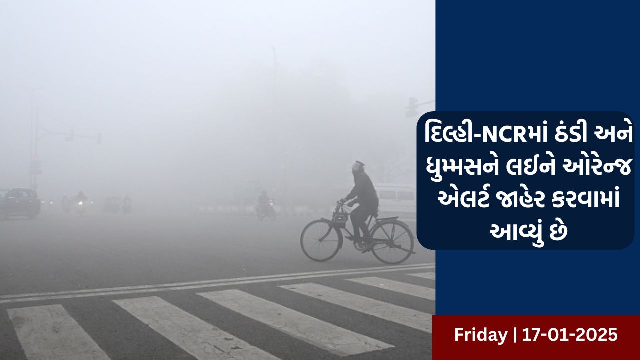 દિલ્હી-NCRમાં ઠંડી અને ધુમ્મસને લઈને ઓરેન્જ એલર્ટ જાહેર 