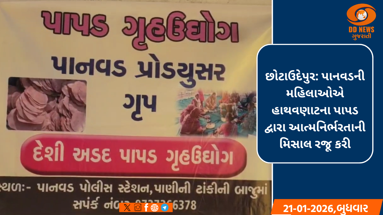 છોટાઉદેપુર: પાનવડની મહિલાઓએ હાથવણાટના પાપડ દ્વારા આત્મનિર્ભરતાની મિસાલ રજૂ કરી 