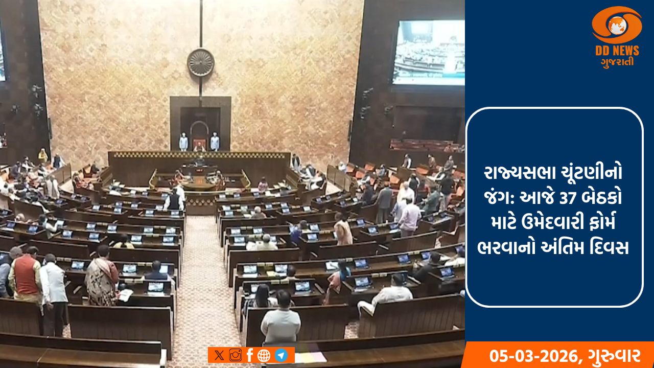 રાજ્યસભા ચૂંટણીનો જંગ: આજે 37 બેઠકો માટે ઉમેદવારી ફોર્મ ભરવાનો અંતિમ દિવસ