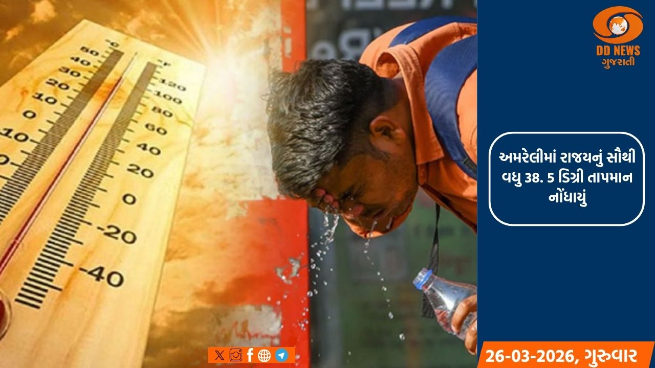 રાજયમાં તાપમાનનો પારો ફરી એક વાર ઊંચકાયો