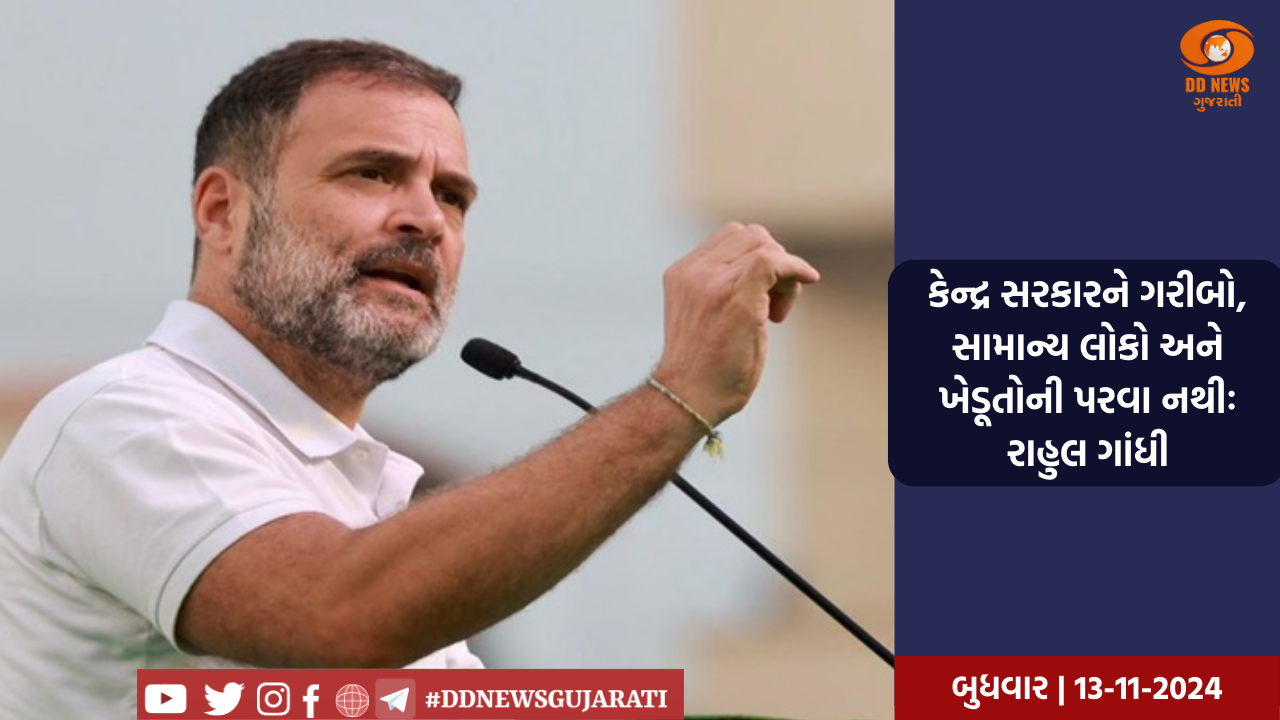 કેન્દ્ર સરકારને ગરીબો, સામાન્ય લોકો અને ખેડૂતોની પરવા નથીઃ રાહુલ ગાંધી