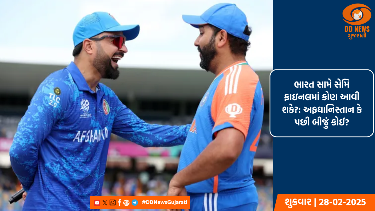 ચેમ્પિયન્સ ટ્રોફી 2025ની સેમિફાઇનલ ભારત અને અફઘાનિસ્તાન વચ્ચે થઈ શકે છે, આ છે સંપૂર્ણ સમીકરણ