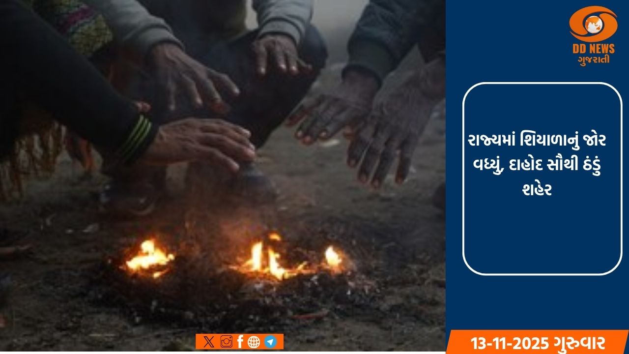 રાજ્યમાં શિયાળાનું જોર વધ્યું, દાહોદ સૌથી ઠંડું શહેર