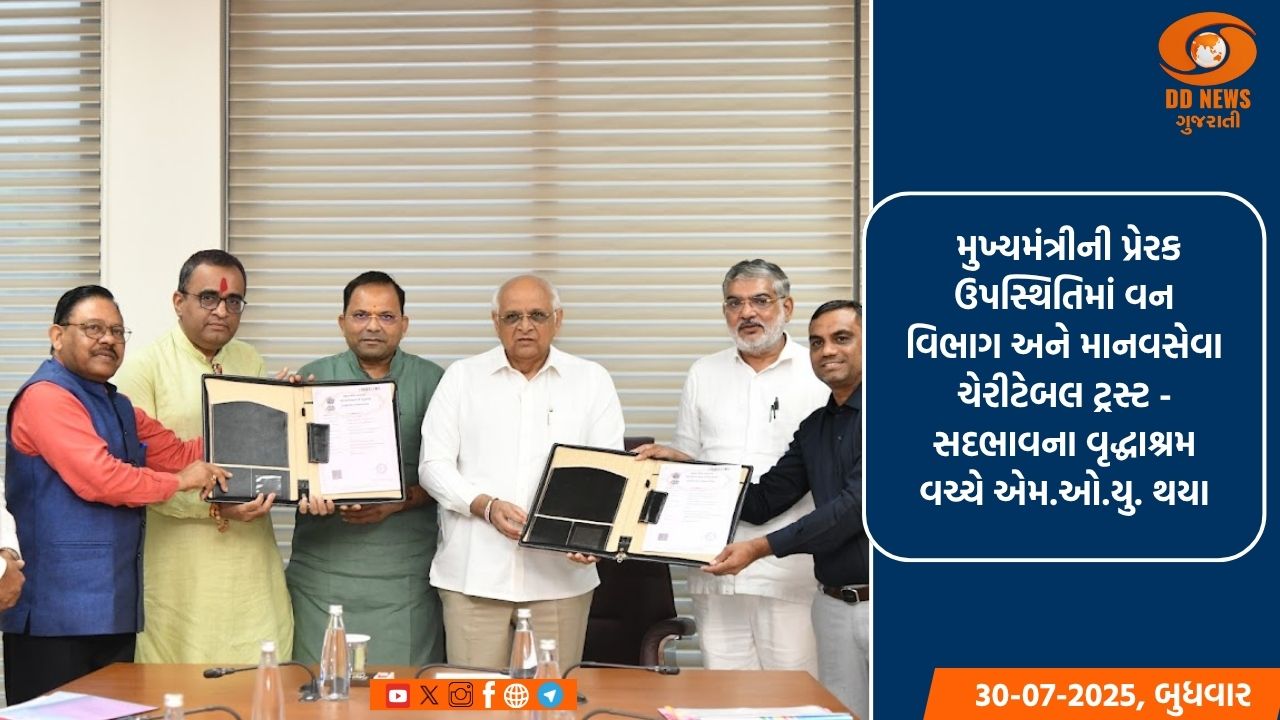 મુખ્યમંત્રી ભૂપેન્દ્ર પટેલના દિશાદર્શનમાં રાજ્યમાં ગ્રીન કવર વધારવાનો વન વિભાગનો નવતર અભિગમ