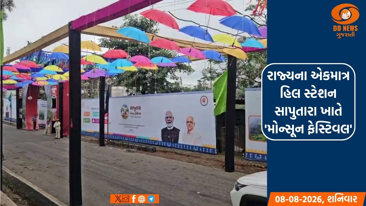 રાજ્યના એકમાત્ર હિલ સ્ટેશન સાપુતારા ખાતે 'મોન્સૂન ફેસ્ટિવલ'