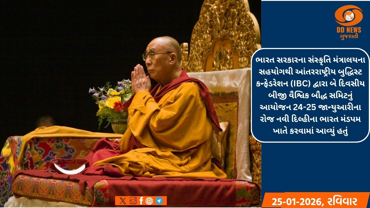 દલાઈ લામાએ બીજા વૈશ્વિક બૌદ્ધ સમિટ 2026 ની શુભેચ્છાઓ પાઠવી