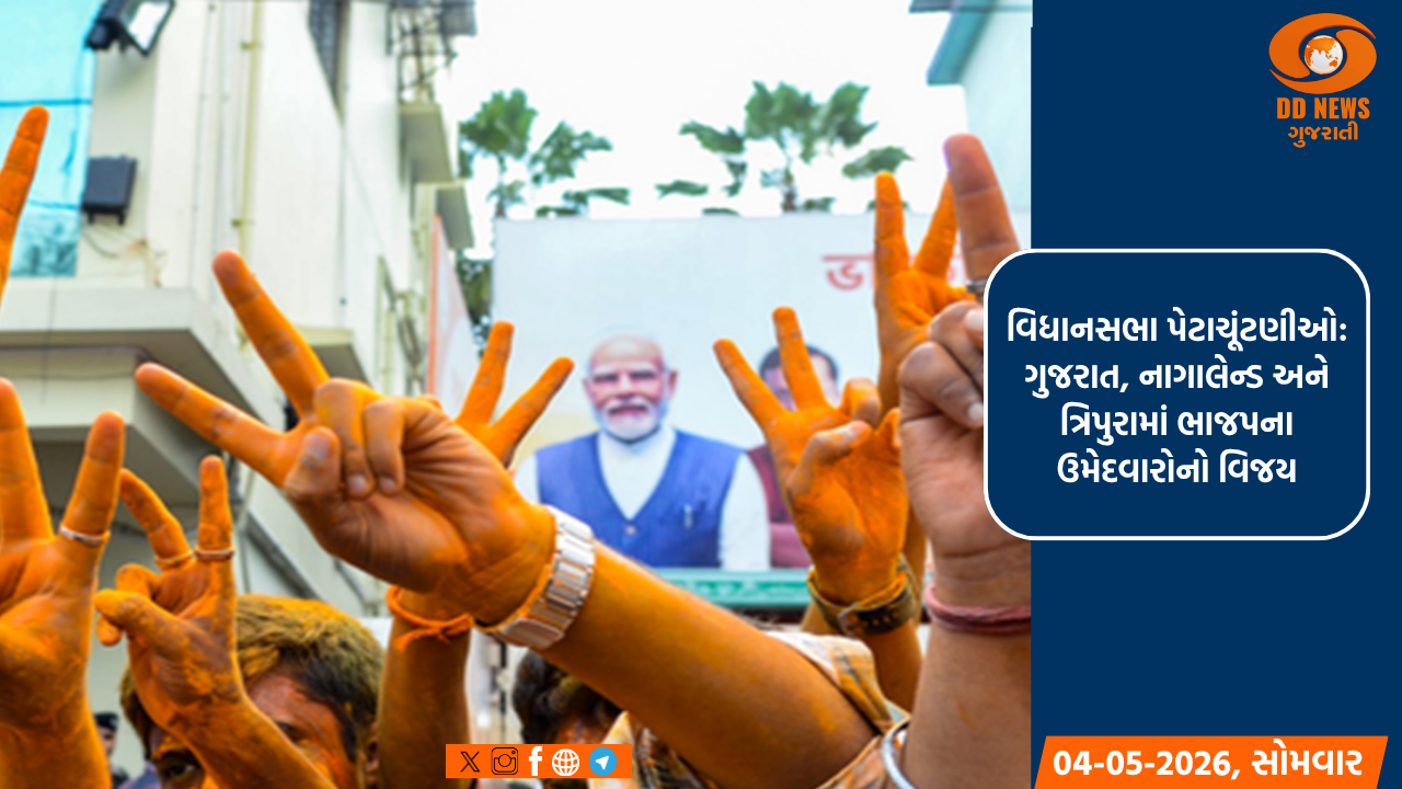વિધાનસભા પેટાચૂંટણીઓ: ગુજરાત, નાગાલેન્ડ અને ત્રિપુરામાં ભાજપના ઉમેદવારોનો વિજય