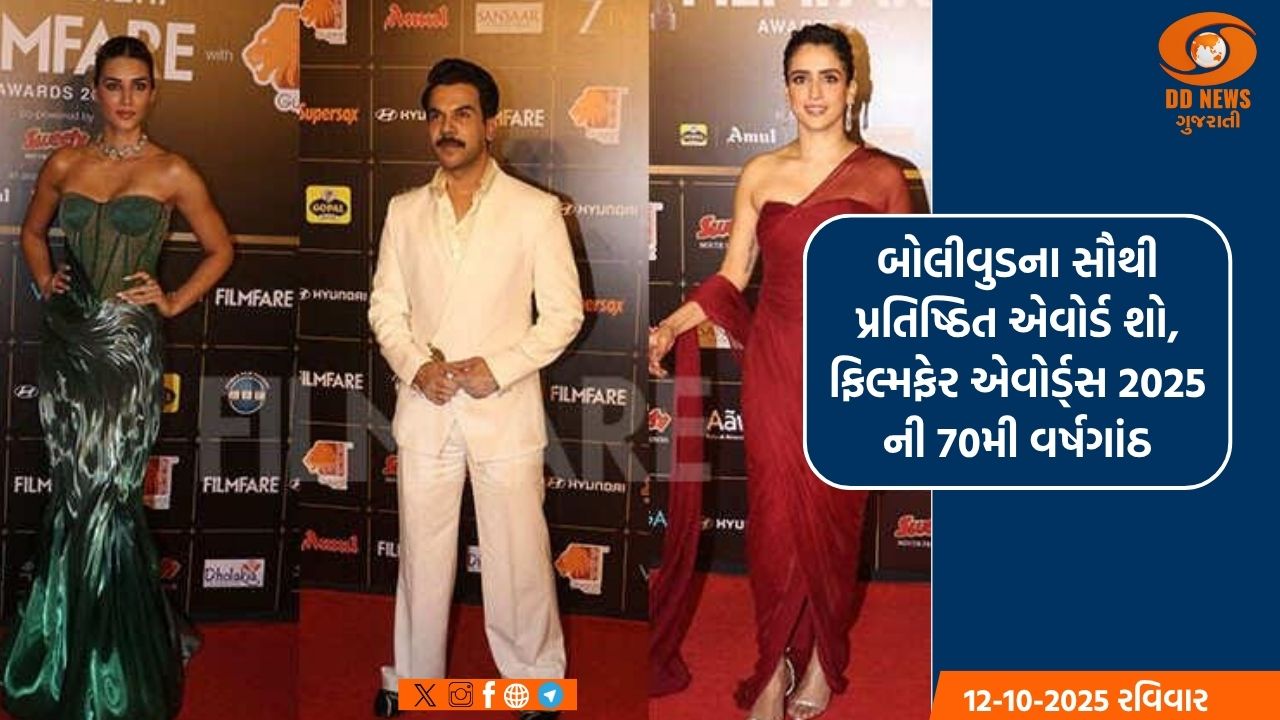 શાહરૂખ ખાનથી લઈને કૃતિ સેનન સુધી, ફિલ્મફેર 2025 માં સ્ટાર્સનું ઝળહળતુ પ્રદર્શન 