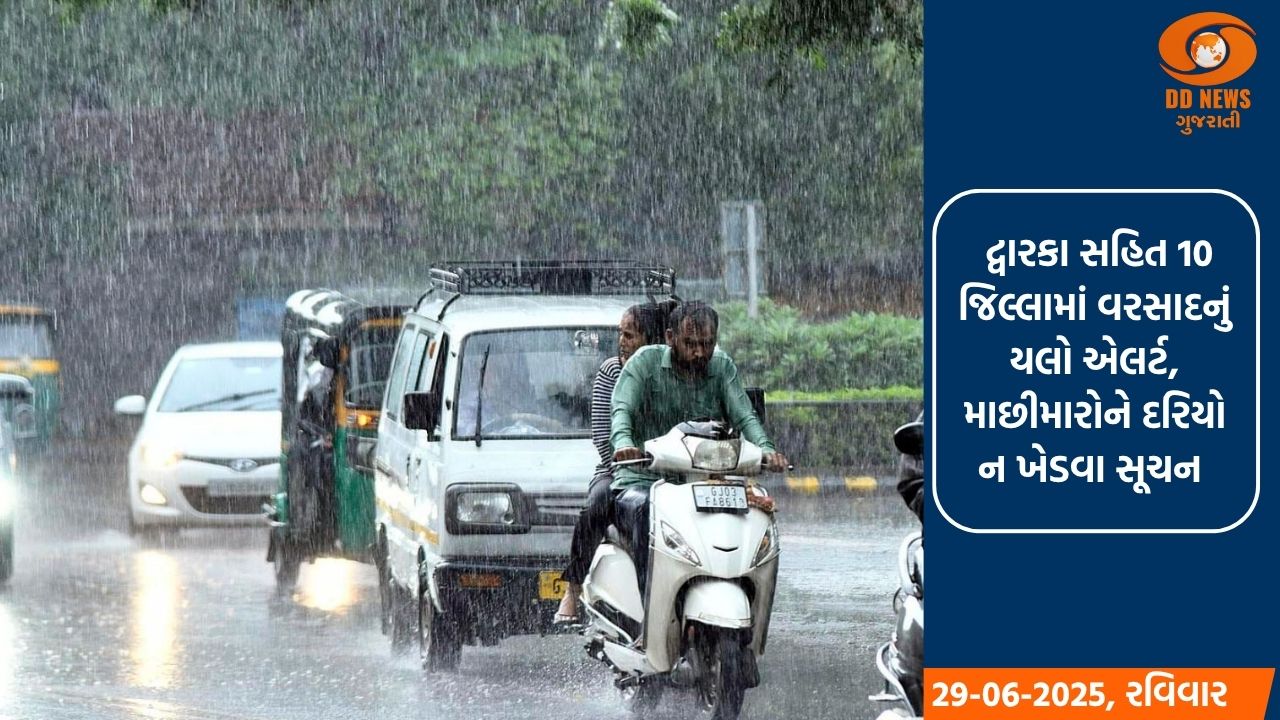 ગુજરાતમાં ચોમાસું જામ્યું , 33 જિલ્લાના 232 તાલુકામાં ભારે વરસાદ 
