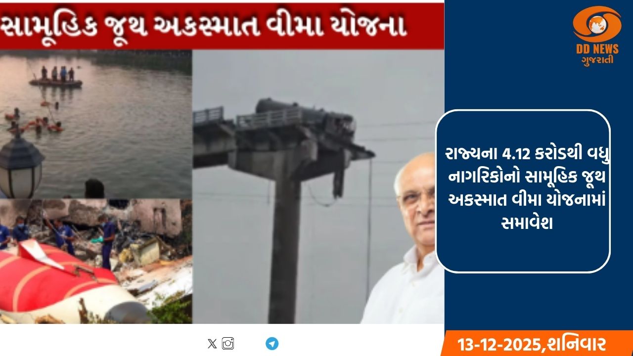 છેલ્લા પાંચ વર્ષમાં 16,000 થી વધુ લાભાર્થીઓના પરિવારજનોને અંદાજે ૨૯૩ કરોડરૂ.નું વીમા વળતર ચૂકવાયું