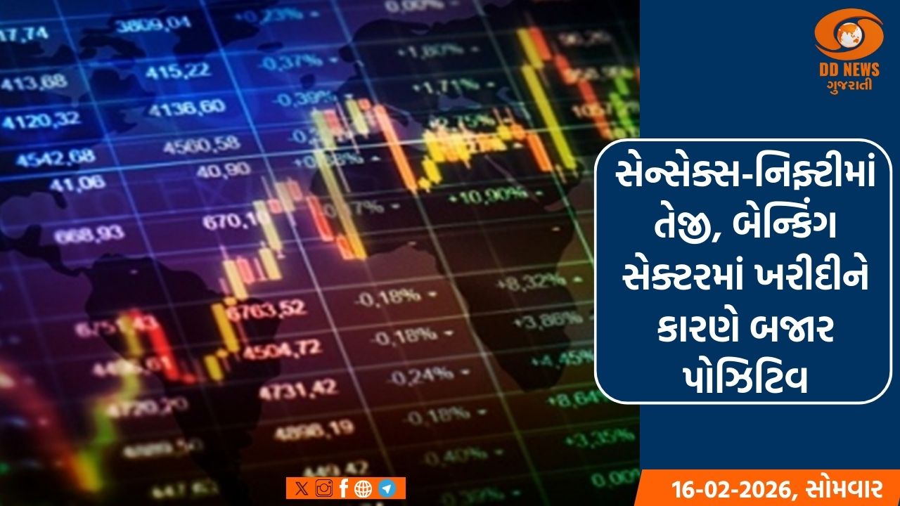 સેન્સેક્સ-નિફ્ટીમાં તેજી, બેન્કિંગ સેક્ટરમાં ખરીદીને કારણે બજાર પોઝિટિવ