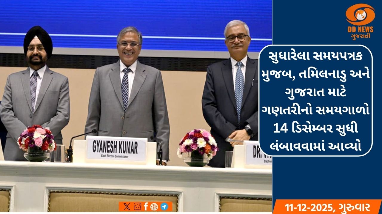ભારતીય ચૂંટણી પંચે 5 રાજ્યો અને 1 કેન્દ્રશાસિત પ્રદેશ માટે SIR ની સમયમર્યાદા લંબાવી