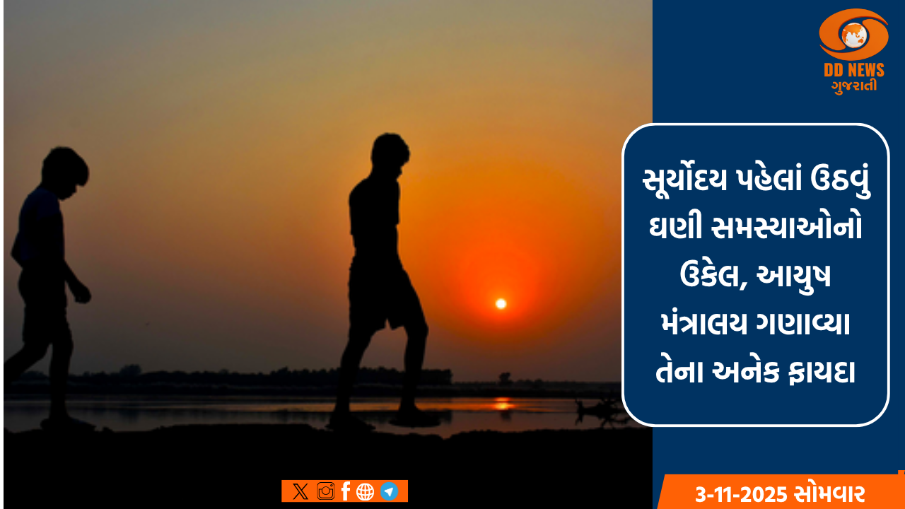 સૂર્યોદય પહેલાં ઉઠવું ઘણી સમસ્યાઓનો ઉકેલ, આયુષ મંત્રાલય ગણાવ્યા તેના અનેક ફાયદા