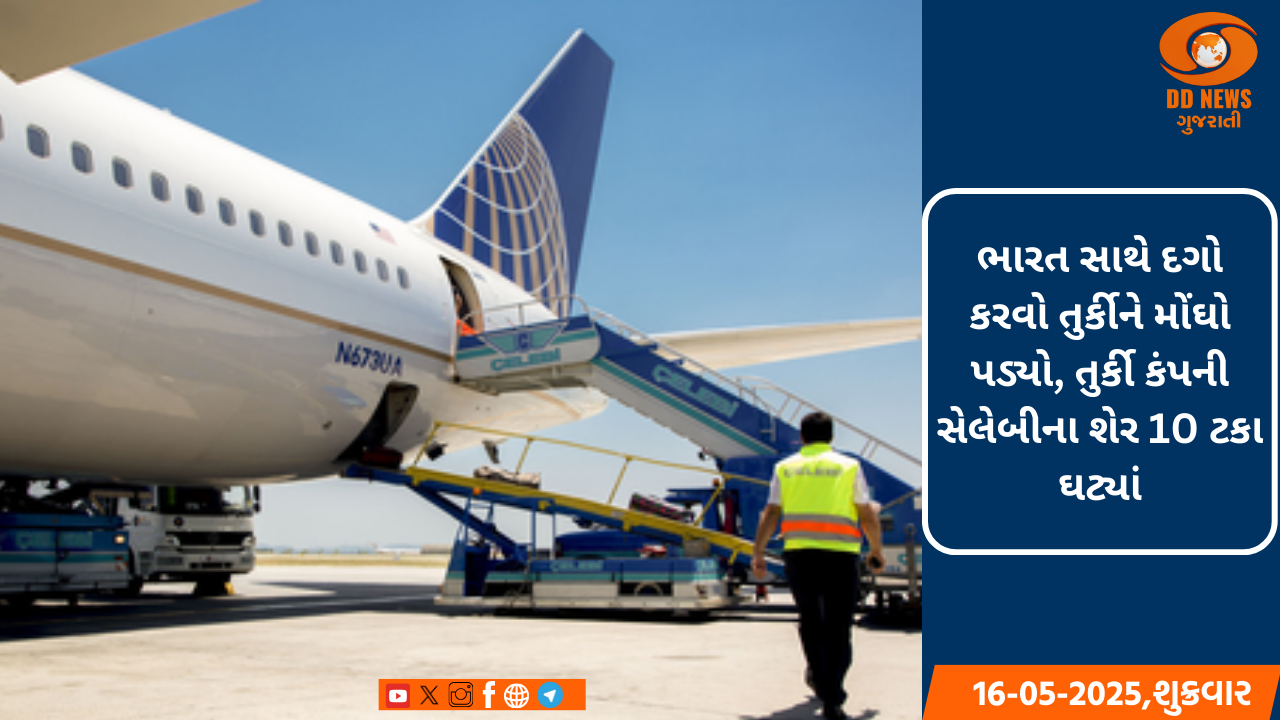 ભારત સાથે દગો કરવો તુર્કીને મોંઘો પડ્યો, તુર્કી કંપની સેલેબીના શેર 10 ટકા ઘટ્યાં