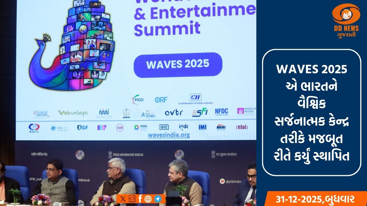 WAVES 2025 ભારતની વૈશ્વિક સર્જનાત્મક ઇકોસિસ્ટમને બનાવે છે મજબૂત 