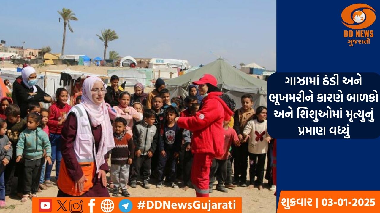 રેડ ક્રોસે ગાઝામાં બાળકો અને શિશુઓ માટે તાત્કાલિક સહાય માટે કર્યું આહ્વાન