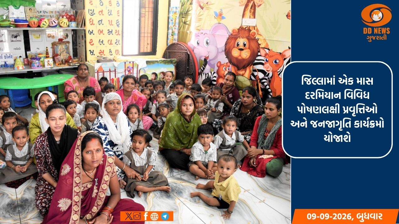 “આપણી આંગણવાડી, આપણી જવાબદારી” થીમ સાથે નર્મદામાં પોષણ માહનો પ્રારંભ