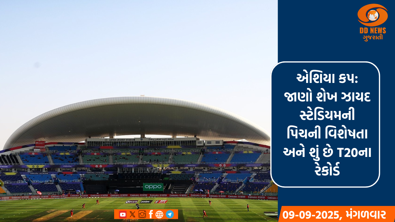 એશિયા કપ: જાણો શેખ ઝાયદ સ્ટેડિયમની પિચની વિશેષતા અને શું છે T20ના રેકોર્ડ