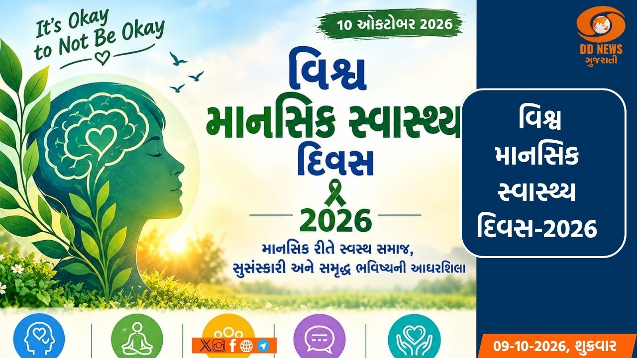 વિશ્વ માનસિક સ્વાસ્થ્ય દિવસ: ‘અનુભવોને સાંભળો, સાચો બદલાવ લાવો’ની થીમ સાથે જાગૃતિનો સંદેશ