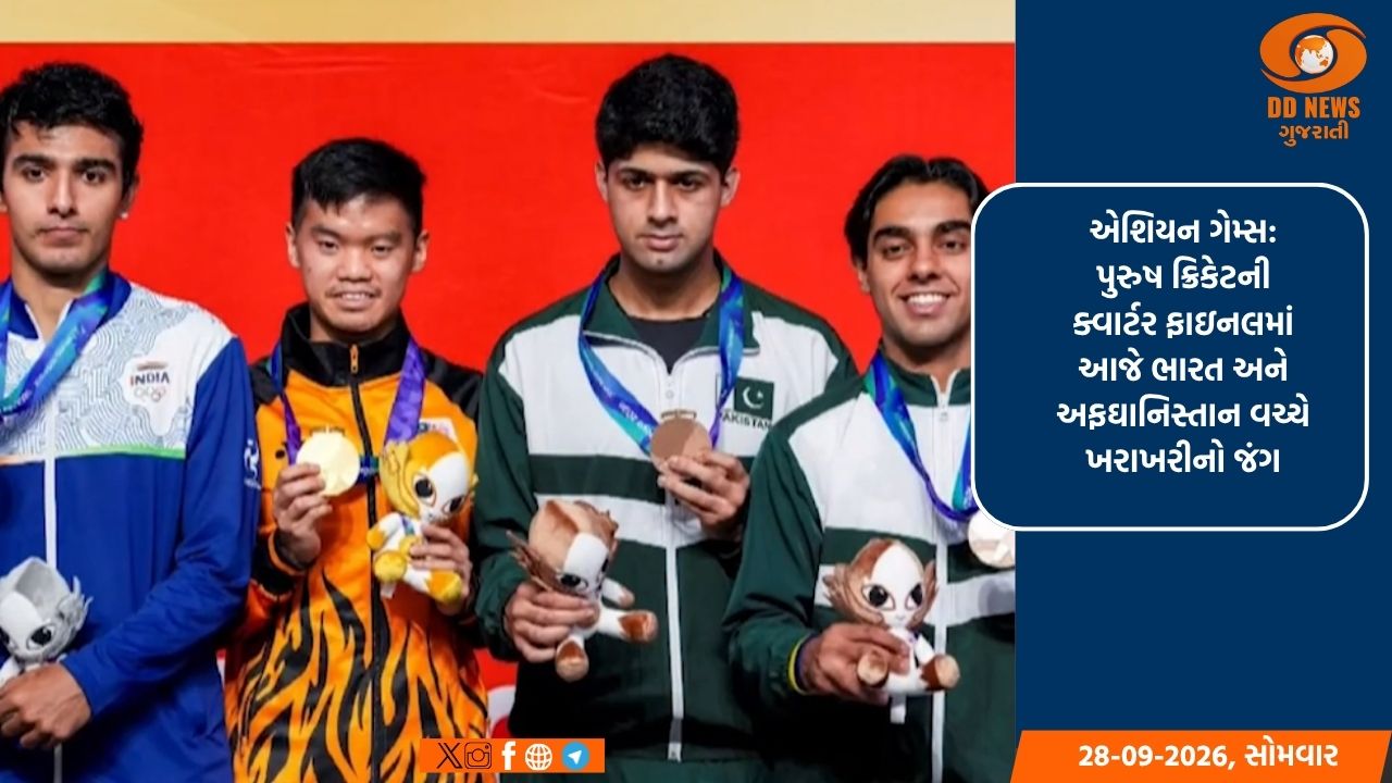  એશિયન ગેમ્સ: પુરુષ ક્રિકેટની ક્વાર્ટર ફાઇનલમાં આજે ભારત અને અફઘાનિસ્તાન વચ્ચે ખરાખરીનો જંગ