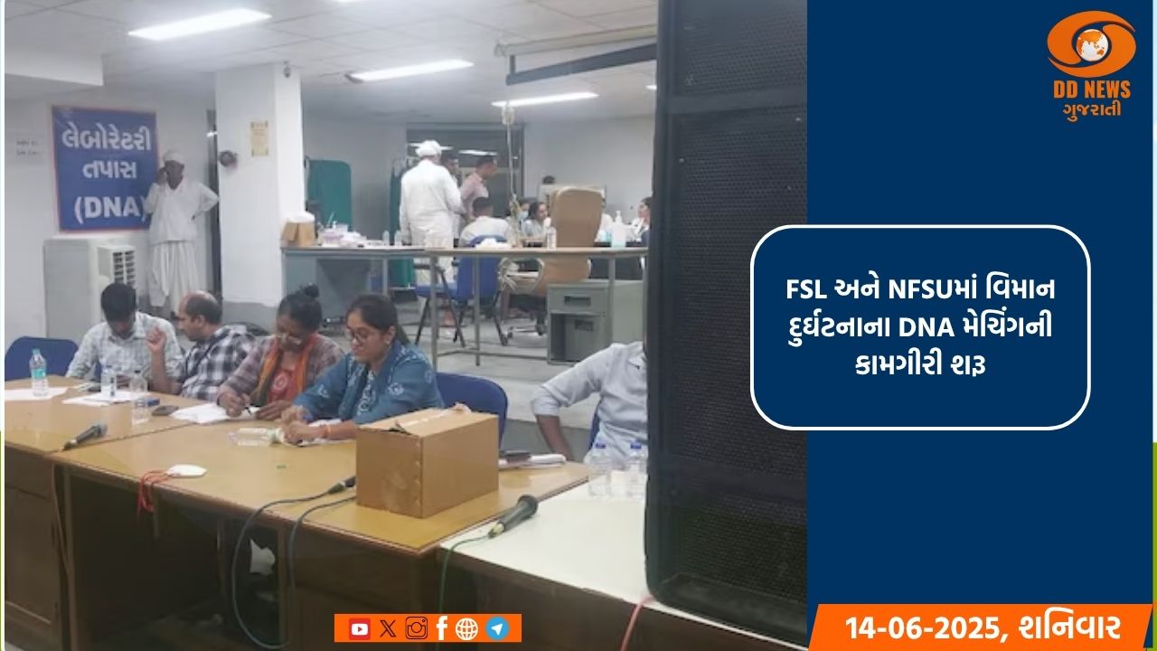 FSL અને NFSUમાં વિમાન દુર્ઘટનાના DNA મેચિંગની કામગીરી શરૂ